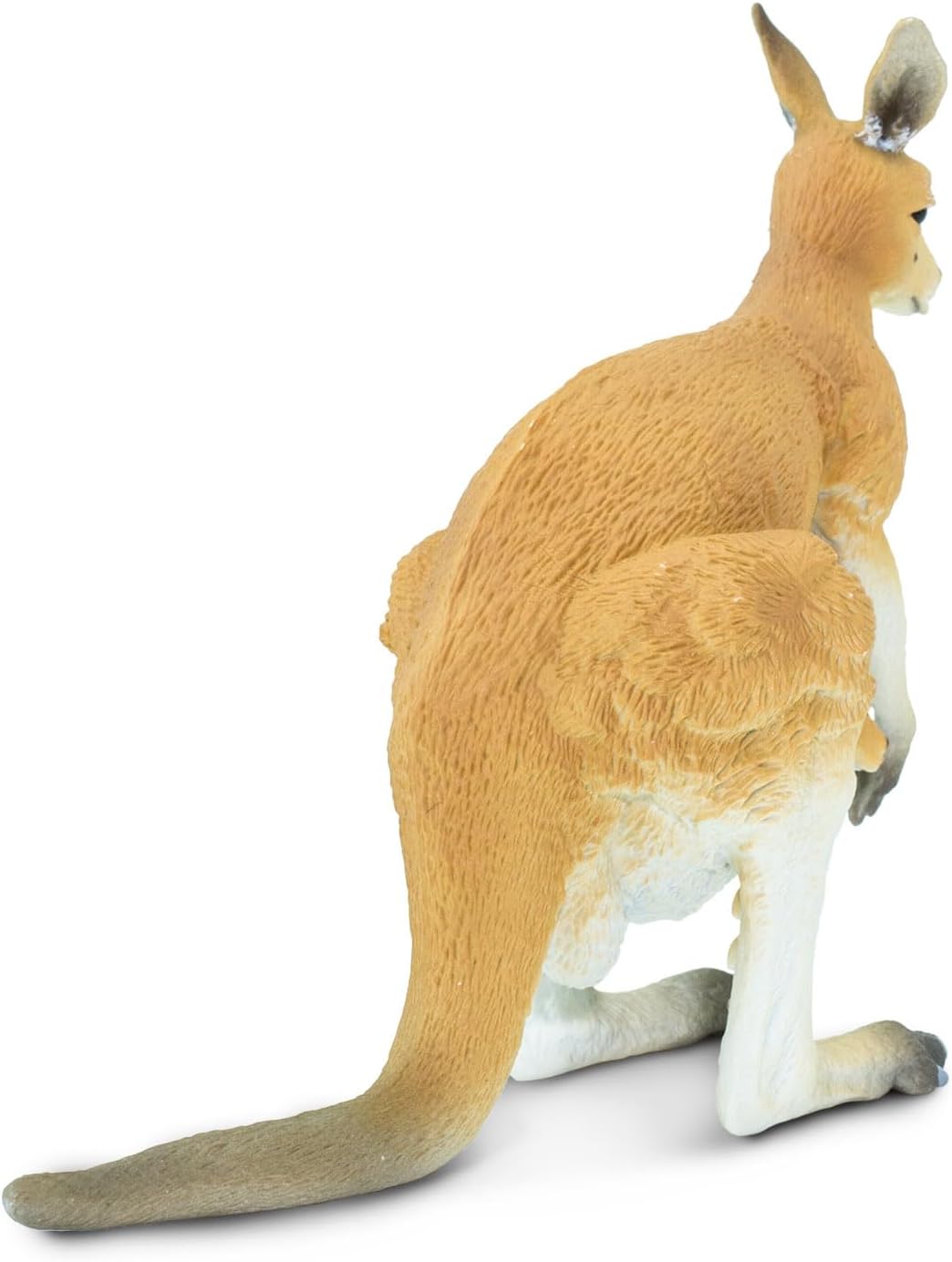 Safari Ltd. Kangaroo with Joey - Hand-Painted, Lifelike 4.75" Model Figure - Educational Toy for Boys, Girls & Kids Ages 3+