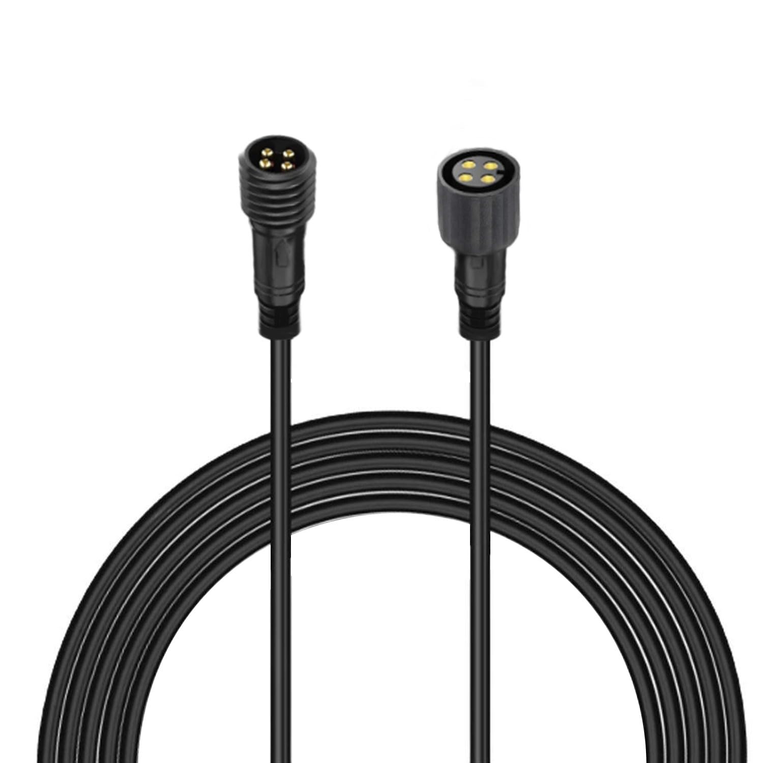 9.8ft Waterproof Boat Light Extension Cable - 22AWG 4-Core Wire for Outdoor RGB Strip Lights, Marine Lighting, RV