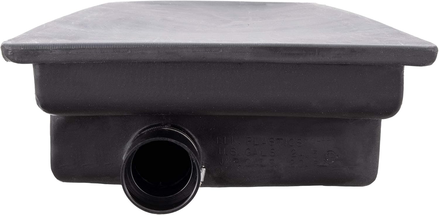 RecPro 25 Gallon RV Holding Tank 53" x 20" x 8" | Black Waste Water | 1138 | Includes Universal Installation Fittings Kit | Made in America
