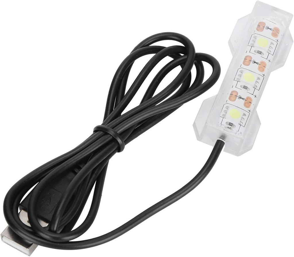 Small Aquarium Light, USB Fish Tank Light Water Plant Light Bar Desktop Mini Decoration LED Lamp for Office Desk Planted Freshwater Saltwater Betta Micro Landscape Daily Lighting Cold White