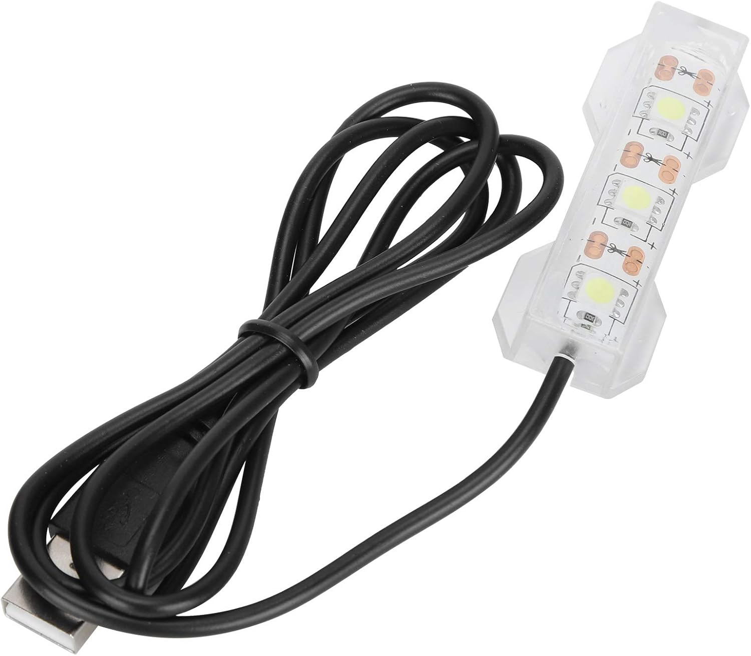GLOGLOW Aquarium Light, USB Aquarium Light Weight Small Water Plant Light Fish Desktop Mini Decoration Soft LED Lighting Lamp