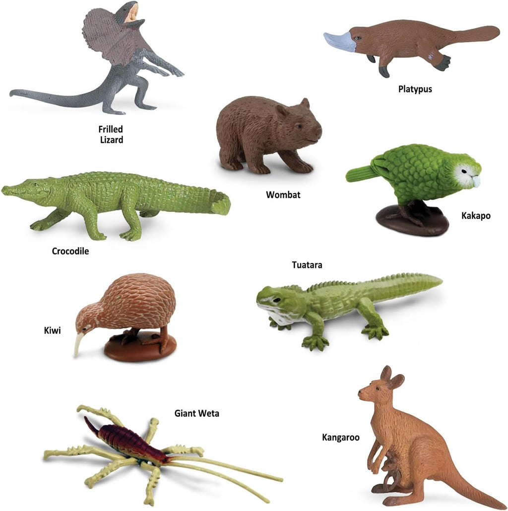 Safari Ltd. Australian Continent Toy Figures | TOOB Collection | Non-Toxic and BPA Free | Toy Animals | Suitable for Ages 3 and Up