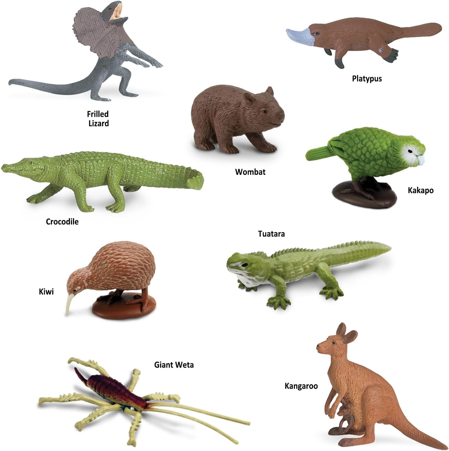 Safari Ltd. Australian Continent Toy Figures | TOOB Collection | Non-Toxic and BPA Free | Toy Animals | Suitable for Ages 3 and Up