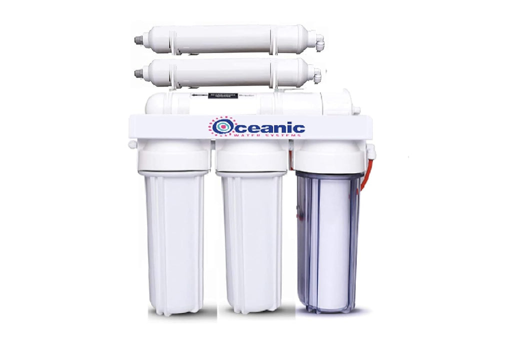 6 Stage Aquarium Reef Reverse Osmosis Water Filtration RODI System | Dual DI Resin Filters | 0 TDS (100 GPD)
