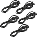 Sumaote 3.28ft 1m 4Pin Extension Cable Wire with Male and Female Connectors at Both Ends for RGB & RGB Multi-Color LED Deck Lights, Pack of 5
