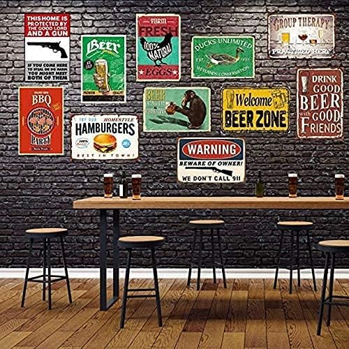 Breeds of Chickens Poster Wall Art Home Decor Vintage Iron Painting Metal Tin Signs Retro Novelty Coffee Shop Plate Warn Funny Humorous Bar Pub Restaurant Kitchen 8x12 Inch