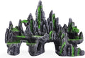 Large Fish Tank Decorations Fish Tank Decor Aquarium Rock Mountain View Aquarium Ornament Tree House Cave Fishtank Rocks for Large Fishtank Glofish Tank Decorations - 13 Inches Long
