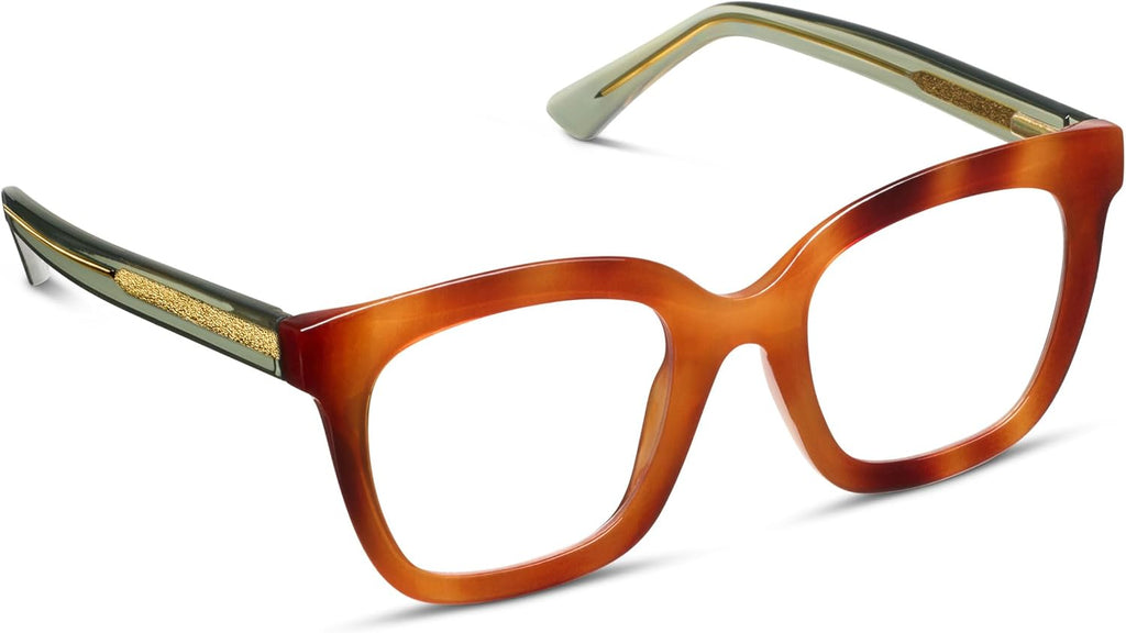 Peepers by PeeperSpecs Oprah's Favorite Things Women's Fanfare Square Blue Light Blocking Reading Glasses