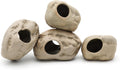 Aquarium Decorations Stackable Ceramic Cave Betta Fish Tank Accessories Rock Cave Decor (4-Piece Set)