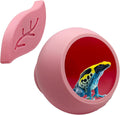Magnetic Leaf Pod Hide, Glass-Mounted Shelter for Frogs & Reptiles (Bubblegum Pink, Single)
