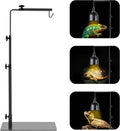 Reptile Lamp Stand, Adjustable 14-32 Inch Heat Lamp Stand, Reptile Light Stand Holder Lamp Hanging Bracket Metal Support for Glass Terrarium