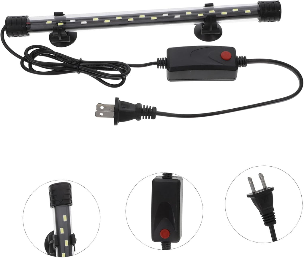Yardwe Submersible Led Aquarium Light for Betta Fish and Freshwater Tanks Clip Grow Light Strips Color Saturation and Brightness for Stunning Aquatic Displays