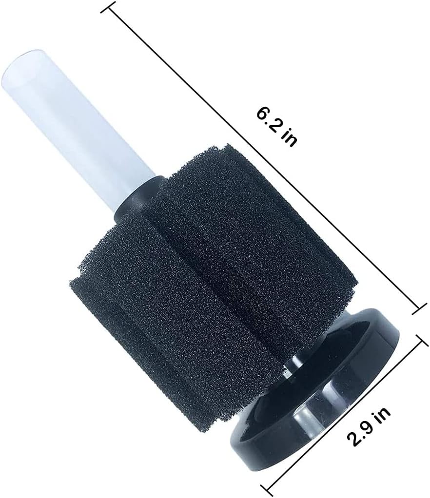 CNZ XY-180 Aquarium Air Driven Biochemical Bio Sponge Filter Up to 10 Gallon, 4-Pack