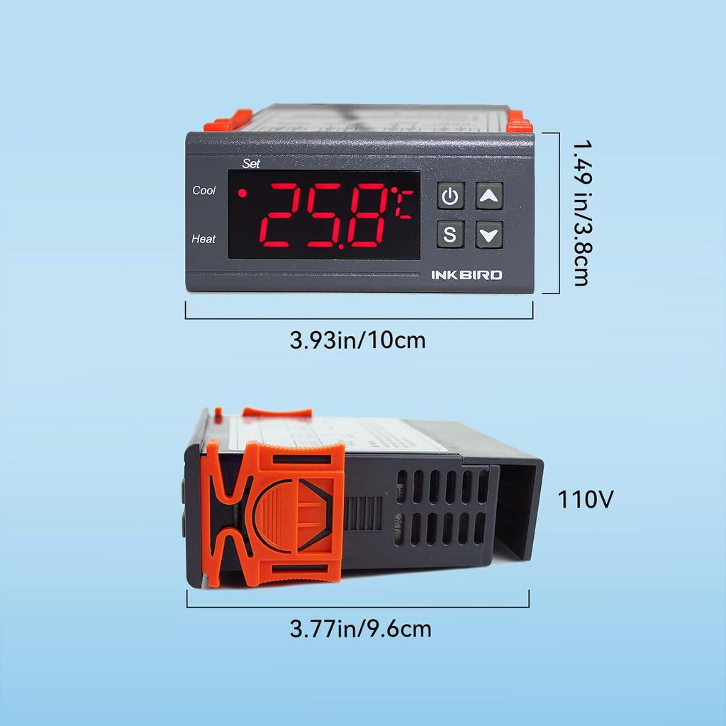 Inkbird ITC-1000F 2 Stage Temperature Controller Cooling and Heating Modes Celsius and Fahrenheit