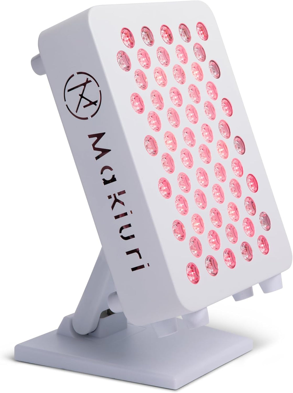 Makiuri Red Light Therapy Lamp | LED Light Therapy Panel for Face & Body | Infrared & Red Light in 5 Wavelengths | Supports Relaxation, Skin Appearance & Overall Wellness | Mercury (White 60 LED)