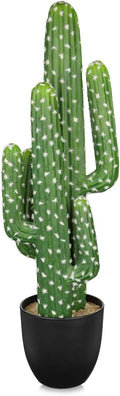 DILATATA Tall Fake Cactus Plant 28 inch Large Artificial Cactus Tree 'Saguaro Cactus' Faux Cactus Desert Plants Big Fake Cacti for Home Garden Office Decor