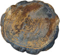 Solid Rock Stoneworks Large Log Stepping Stone, Decorative Garden Accent