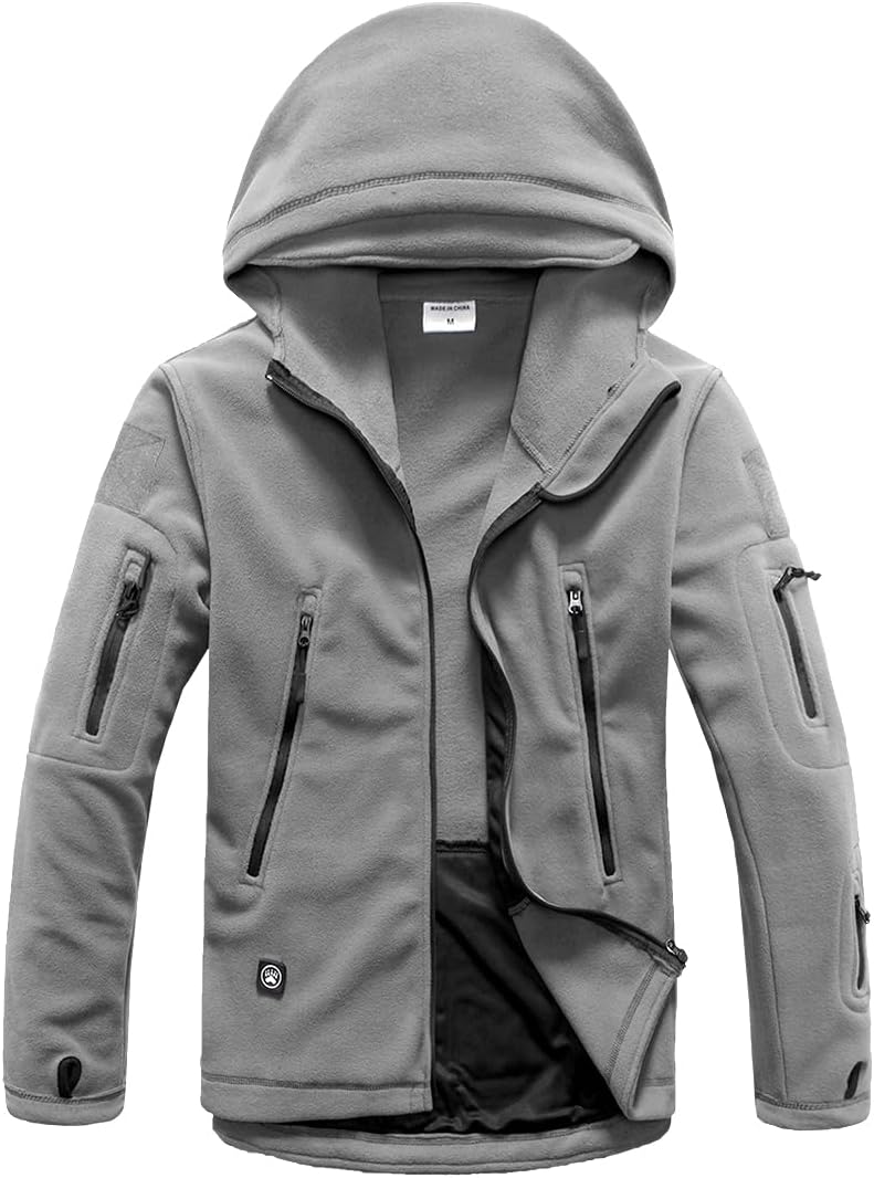 ReFire Gear Men's Warm Military Tactical Sport Fleece Hoodie Jacket
