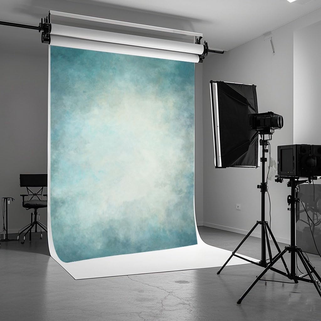 5x7ft Light Green Mottled Abstract Photography Backdrops Bright Mottled Photo Backdrop for Studio Prop