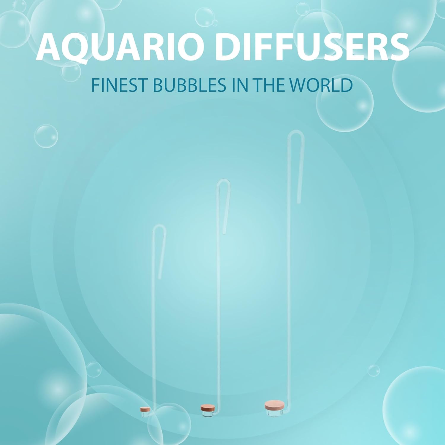 Neo CO2 Aquarium Diffuser - CO2 Diffuser Aquarium Kit, CO2 Diffuser for Aquarium Plants, CO2 System for Aquarium - Curved Special Diffuser, Small