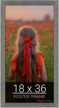 wallsthatspeak 18x36 American Barn Picture Frame for Puzzles Posters Photos or Artwork