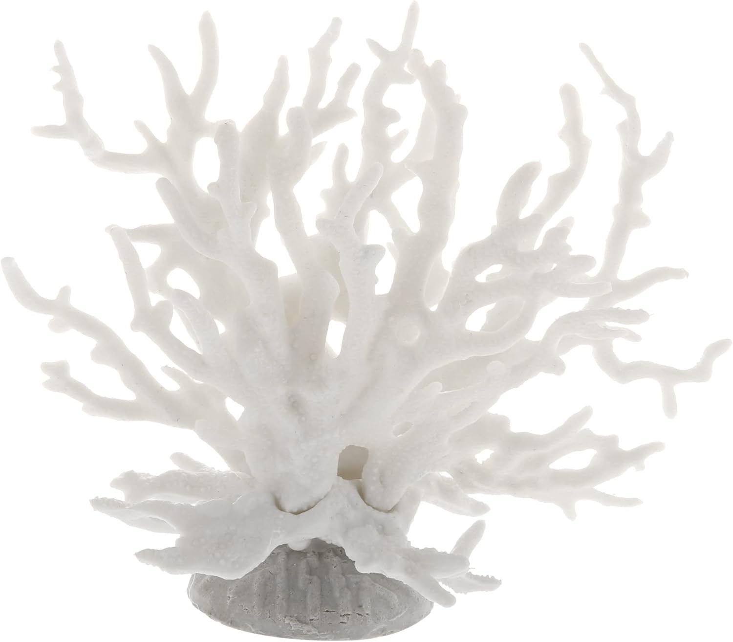VOCOSTE Coral Reef Decor, Mini Faux Coral Decor for Aquarium Decorations, White,6.5"x5.83"