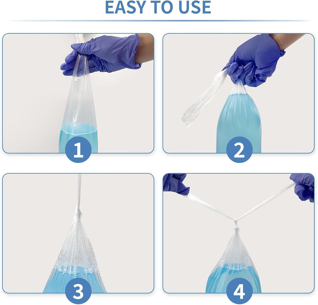 100PCS Clear Shipping Bags, Fish Bag 1500ml PE Plastic Emergency Portable Disposable Urine Drainage Bag for Travel, Traffic Jams, Camping, Patient, Kids(7.6x23.7Inch/17x60cm)