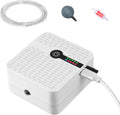 FEDOUR Battery Powered Aquarium Air Pump, Portable USB Rechargeable Oxygen Pump, Whisper Aerator Bubbler for up to 120Gal Fish Tanks, Outdoor Fishing, Aquatic Transport, Aquatic Markets
