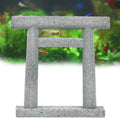 livelyfish Japanese Fish Tank Decorations Asian Aquarium Decor Torii Gate Ornament Japanese Shrine Oriental Pagoda Aquarium Sandstone Bridge Statues Betta Fish Decorations for Tank, L3