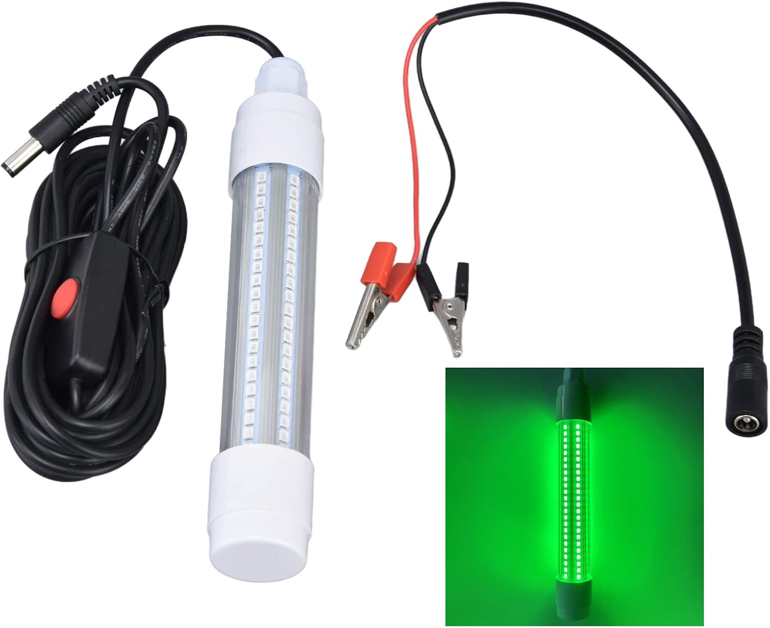 Keenso Fishing Light 126 LED IP68 1000 Lm Submersible Night Fish Finder Lamp for Underwater Lighting
