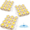 36 x 2”Floating Candle, 200 Hour Water Activated Warm White Battery Powered Flameless LED Floating Candle Floating for centerpieces/Bathtub/Fountain/Pool
