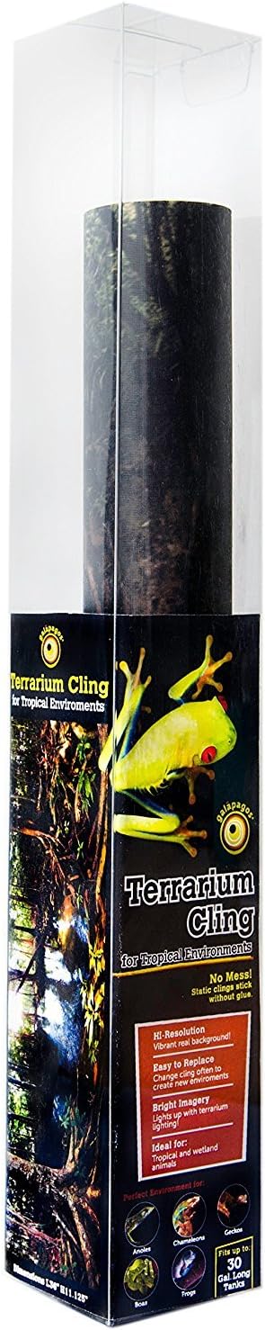 Galápagos (05402) Tropical Terrarium Clings, 11.125in x 36in for a 30 gal Tank