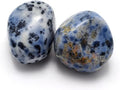 Polished Blue Spot Jasper Crystal Stones - 2 Pcs of 1.2" Worry Stone for Anxiety, Pocket Palm Stone Super Large Handpicked Natural Tumbled Gemstones for Meditation, Reiki, Chakra Healing, Home Decor