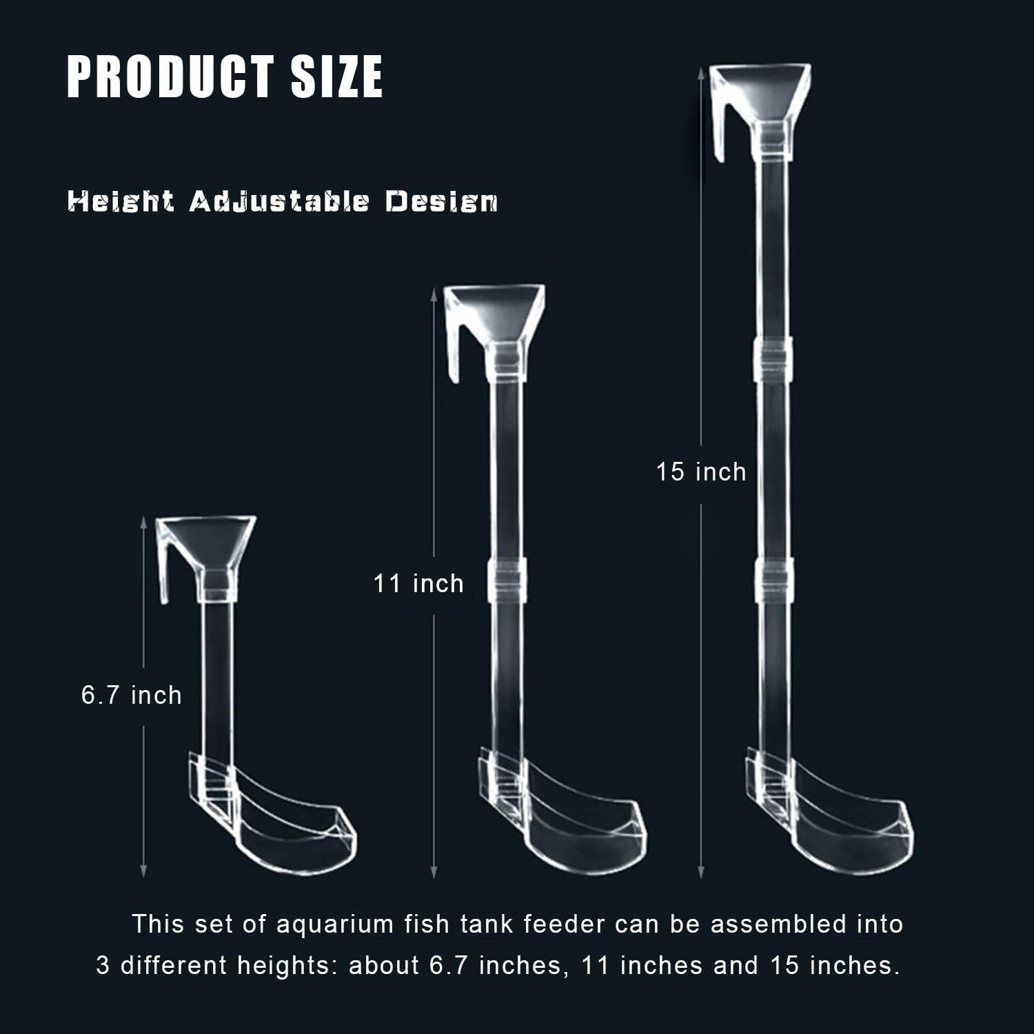 Aquarium Fish Shrimp Feeding Dish Set, Transparent Shrimp Feeding Tube, Fish Tank Feeding Supplies with Feeding Ring Cleaning Brush