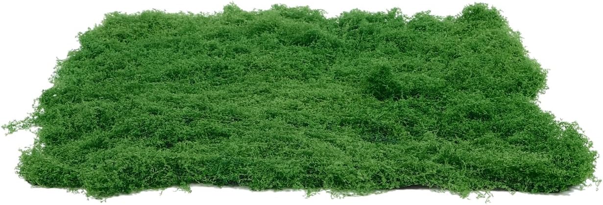 SEWACC Simulated Silk Moss Mat 20 Inch Faux Green Moss Turf for Outdoor Landscaping Window Display Terrariums and Miniature Garden Decoration