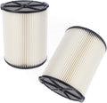 2 Pack VF4000 Replacement Filter for Ridgid Shop Vac Filter 5-20 Gallon 6-9 Gallons Vacuum Cleaners, Wet Dry Vacuum filter for Ridgid shop vac filters