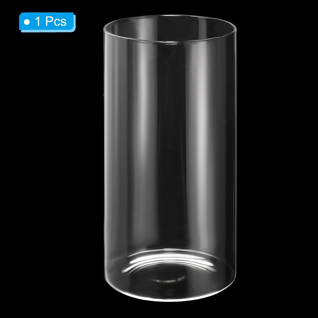 PATIKIL Clear Glass Cylinder Vase, 7.9" Tall and 3.9" Dia Tabletop Flowers Vase Floating Candle Holder Vase for Home Decor Wedding Centerpieces(47oz)
