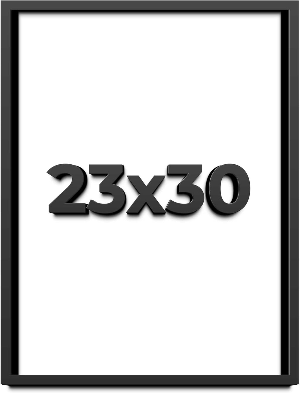23x30 Shadow Box Frame Black | 1 Inch Deep Solid Wood Shadowbox Display | UV Resistant Acrylic Plexiglass, Acid Free Backing, and Hanging Hardware | Dugan Picture Frame Style