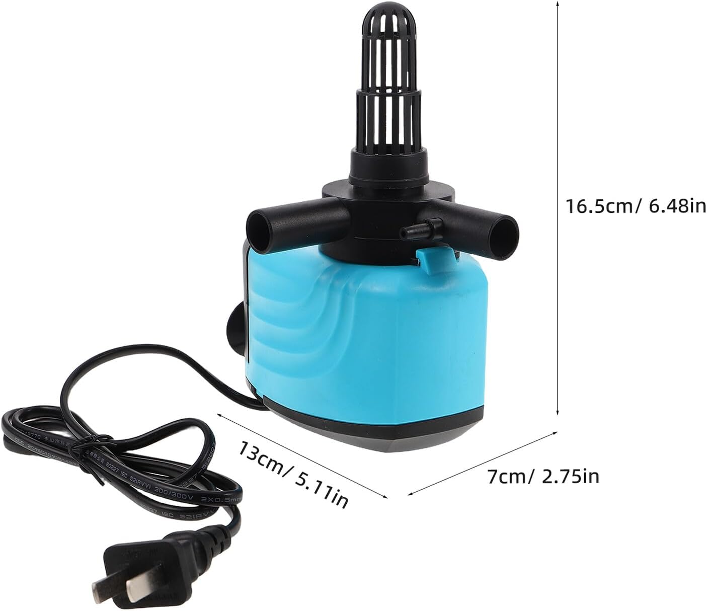 Angoily Silent Aquarium Oxygen Pump with Wave Maker and Water Circulation Compact Submersible Fish Tank Pump for Quiet Operation and Efficient Oxygenation in Freshwater and Saltwater Tanks
