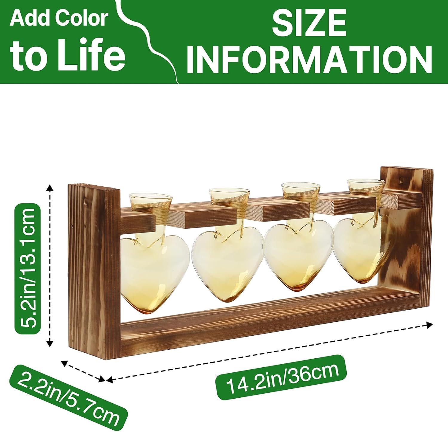 Plant Propagation Stations Heart Plant Terrarium Kit Gift for Women Plant Lover Glass Vases