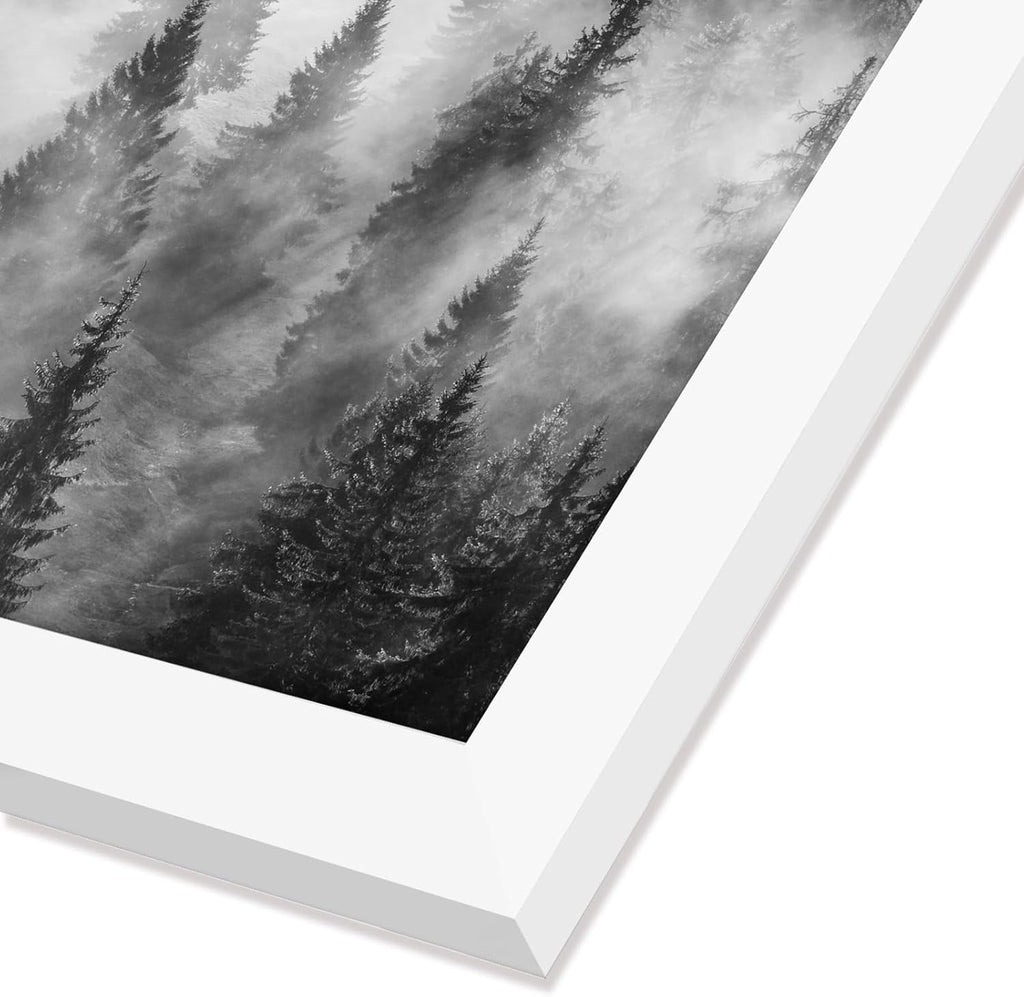 Americanflat 24x24 Picture Frame with Polished Plexiglass - Epic Collection - Square Picture Frame with Engineered Wood - Wide Photo Frames for Wall display - White