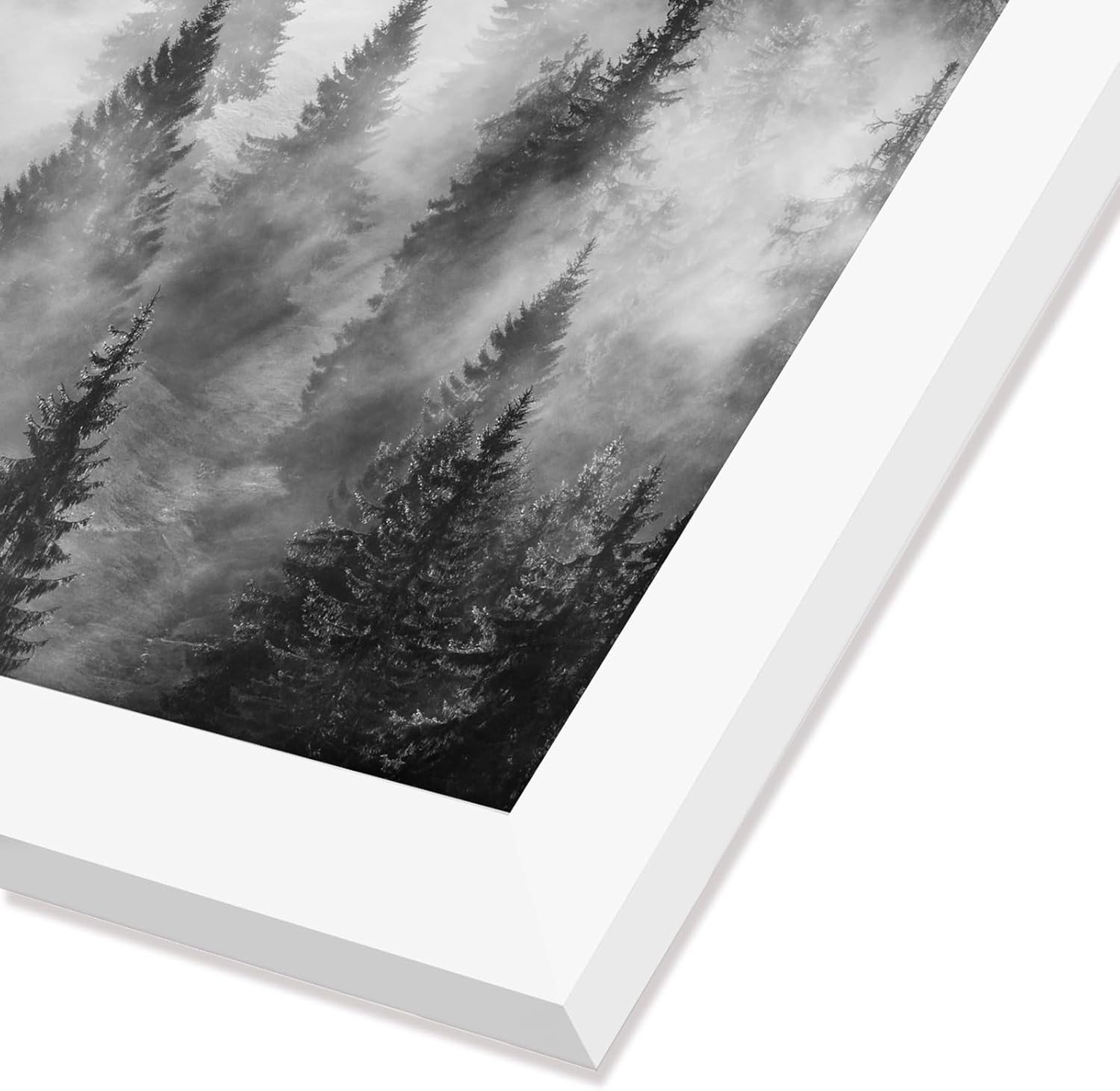 Americanflat 24x24 Picture Frame with Polished Plexiglass - Epic Collection - Square Picture Frame with Engineered Wood - Wide Photo Frames for Wall display - White