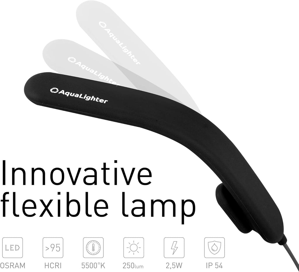 Fish Tank Light - Clip On Aquarium Light - Aquarium Light for Plants - LED Flexible Lamp for Freshwater Light - NanoSoft Black Fish Tank Lights 10 Gallon