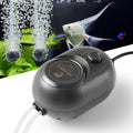 FEDOUR 2.5W 4W 6W Aquarium Air Pump, Powerful Adjustable Fish Tank Oxygen Pump for up to 300Gallon Fish and Turtle Tank, Quiet Aquarium Air Bubbler (4W for up to 150gallon)