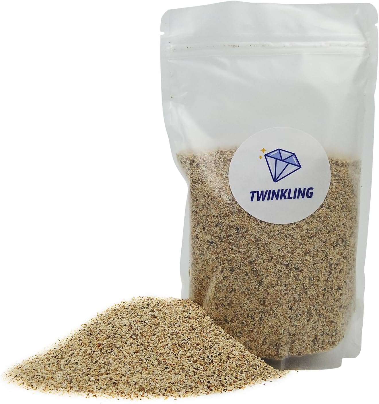 TWINKLING Silica Sand, Aquarium Sand, Horticultural Sand, Vermiculite, Coarse Sand for Plants, Fire Pit, Aquarium, Fish Tank, Resin Art, DIY Craft, Vase Filler, Home Decor, 410g/14.5oz (30-60 Mesh)