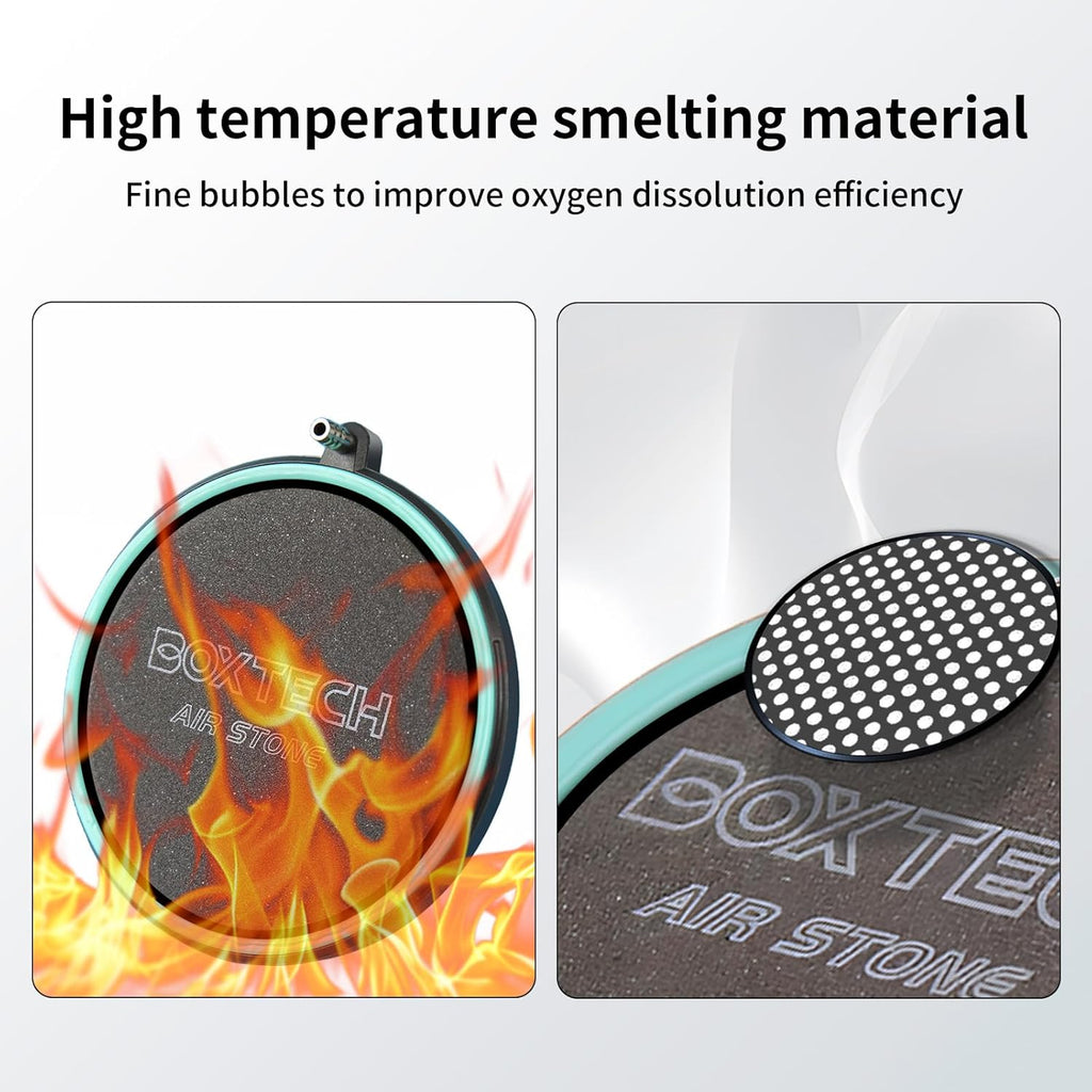 UPETTOOLS Aquarium Air Stone 2.0 Inch Nano Oxygen Diffuser Disc for Ultra-Fine Bubbles, Super Quiet Aeration for Small Fish Tanks, Nano Aquariums & Hydroponic Systems