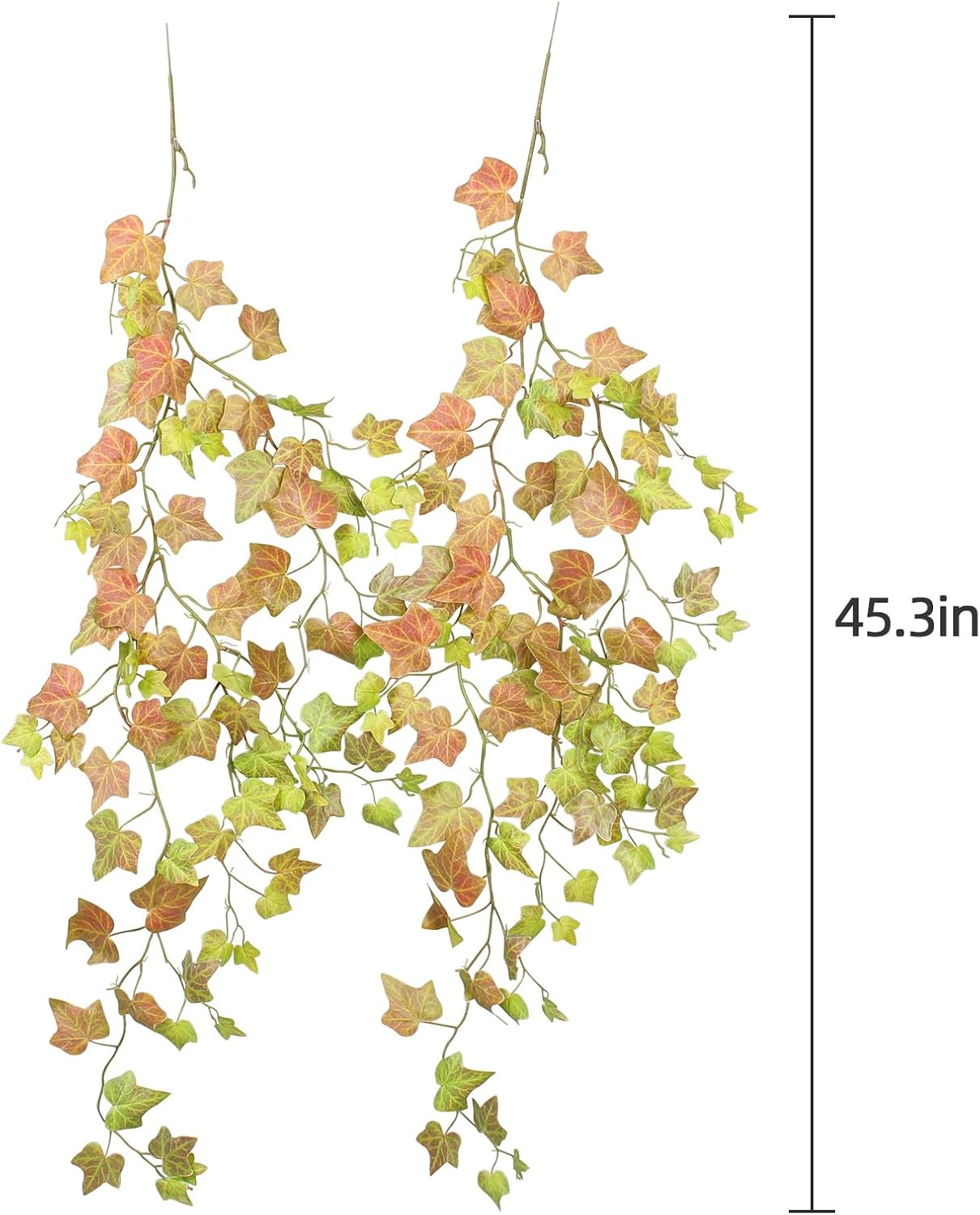 alyptus Artificial Fall Leaves Garland Hanging Plants Lifelike Fake Vines for Outdoors and Bedroom Décor - Greenery Garland with Fake Ivy and Ivy Vines (Ivy Garland 2#)