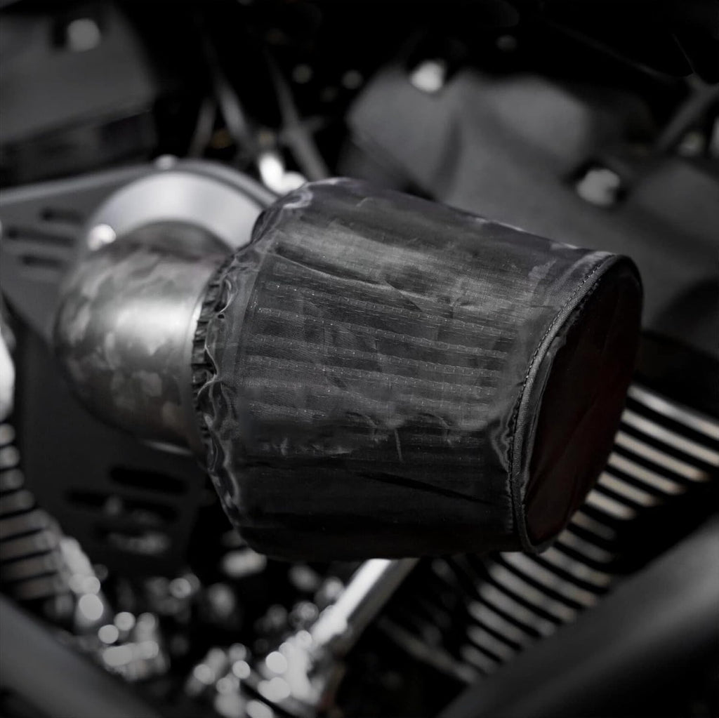 Air Filter Cover Waterproof Air Cleaner Rain Sock Dustproof Protective Air Intake Cover Compatible with Harley 117 Dyna Sportster Touring Softail Models