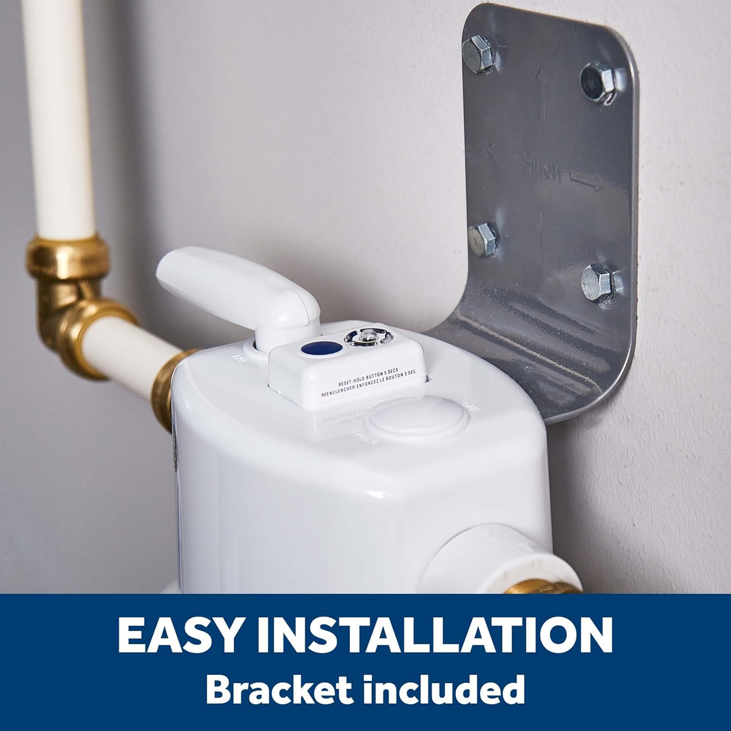 GE Whole House Water Filtration System, Reduces Sediment, Rust & More, Install Kit & Accessories Included, Filter Not Included, Replace Filters (FXHTC, FXHSC) Every 3 Months, GXWH40L