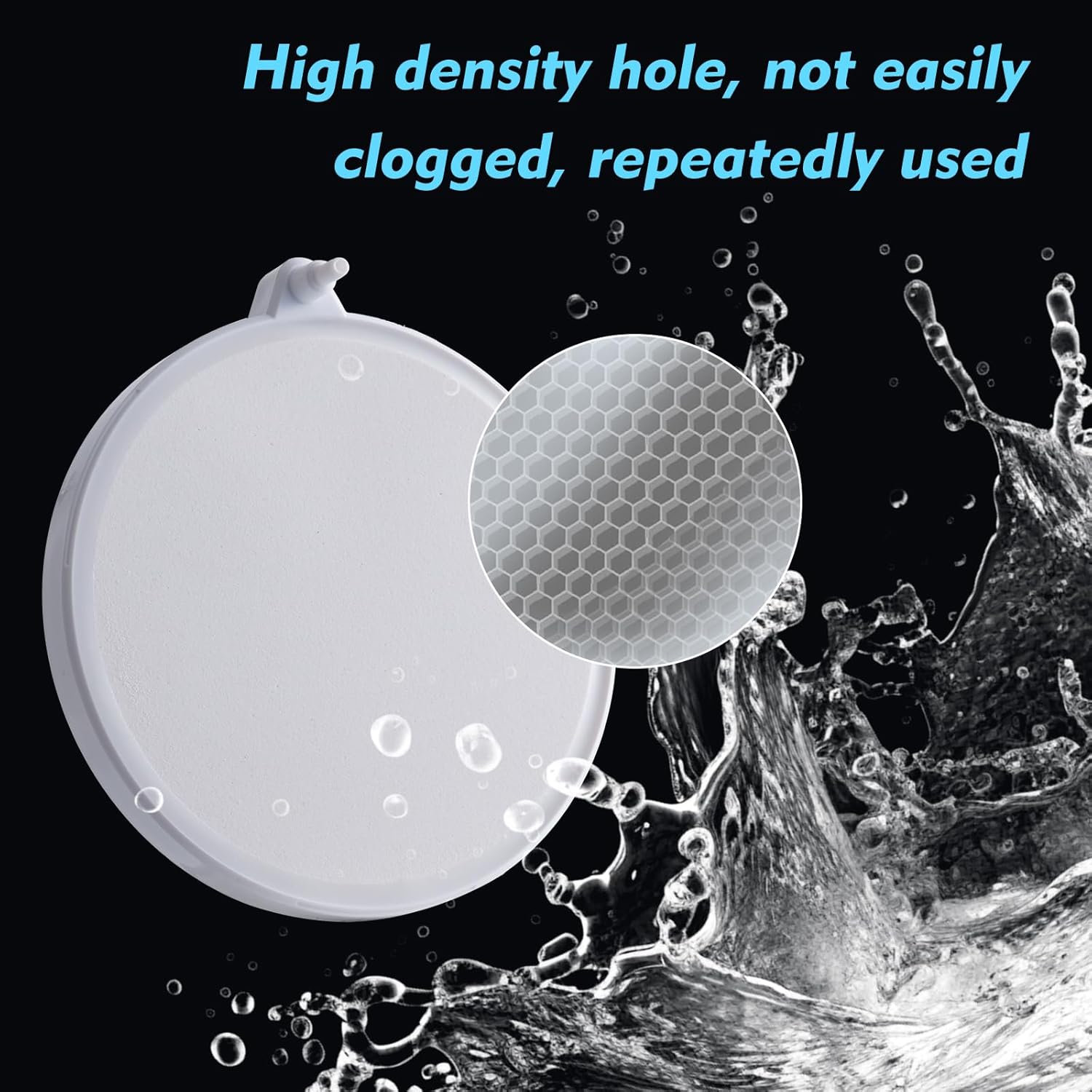 Rise Torrent Nano Air Stone with Case, Silent High-Oxygen Diffuser for Aquarium, Fish Tank & Hydroponics - 2 Inch White Small Bubble Diffuser Accessories (No Air Pump and Air Tube)